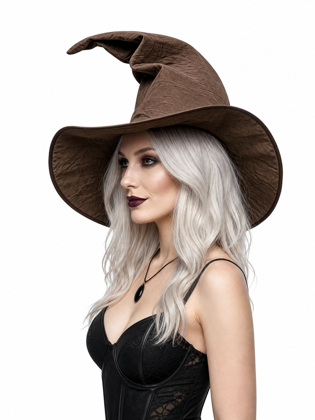 Carnival Witch Hat with Wide Brim