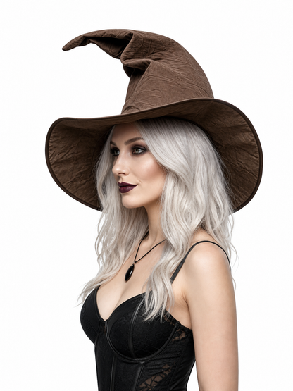 Carnival Witch Hat with Wide Brim