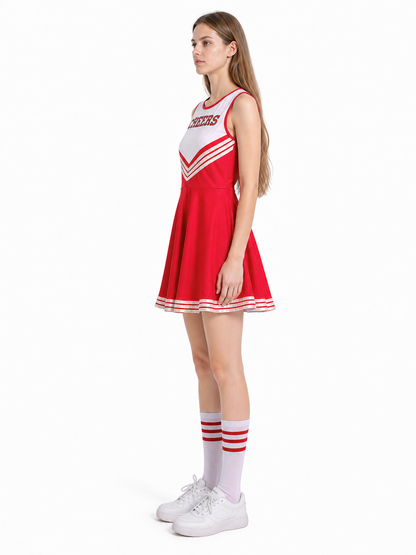 Sleeveless CHEERS Cheerleading Dress side view