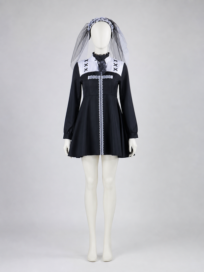 Gothic Stage Costume for Masquerades and Performances