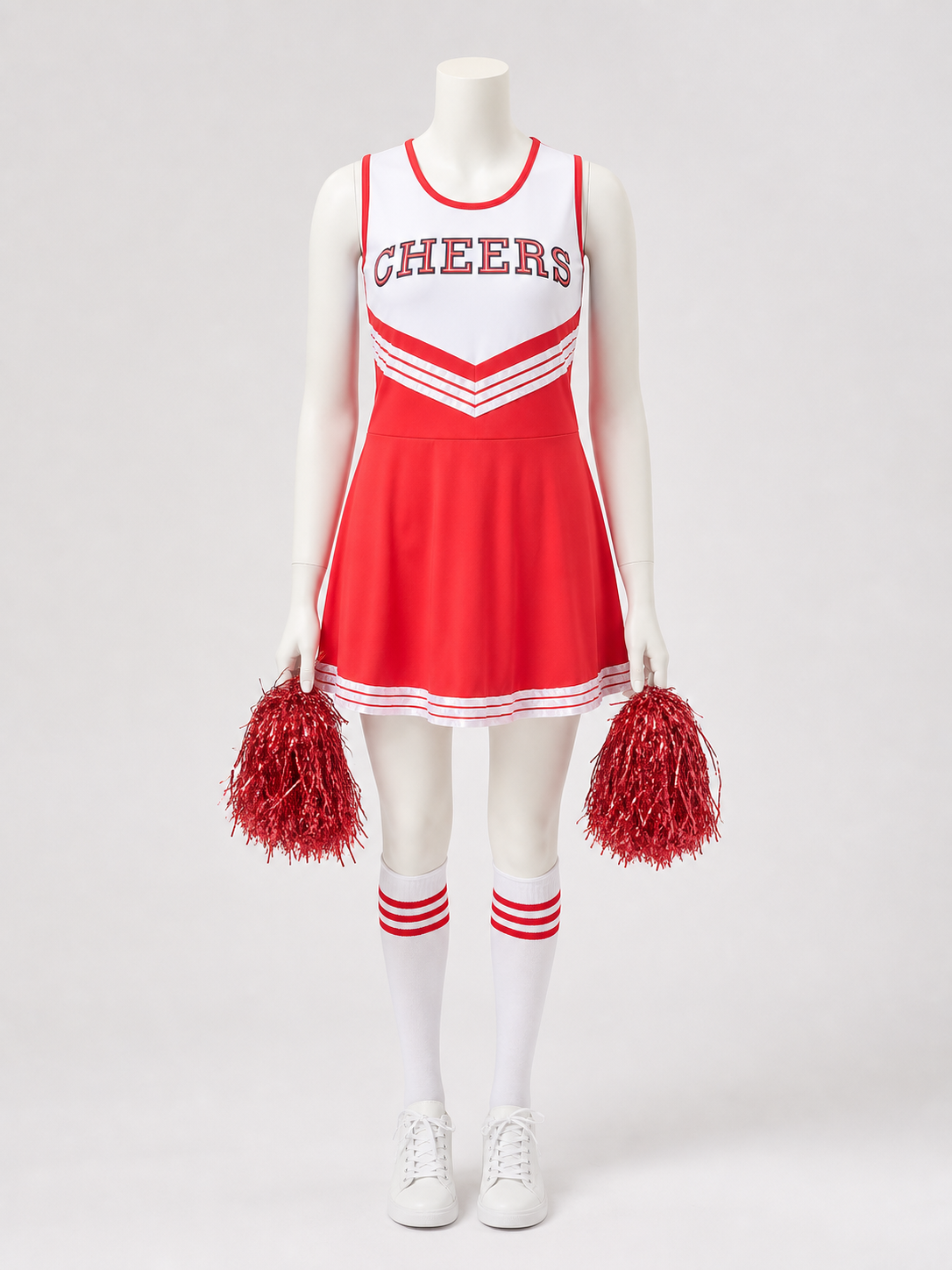 CHEERS Performance Costume, Dress and Pom-Poms