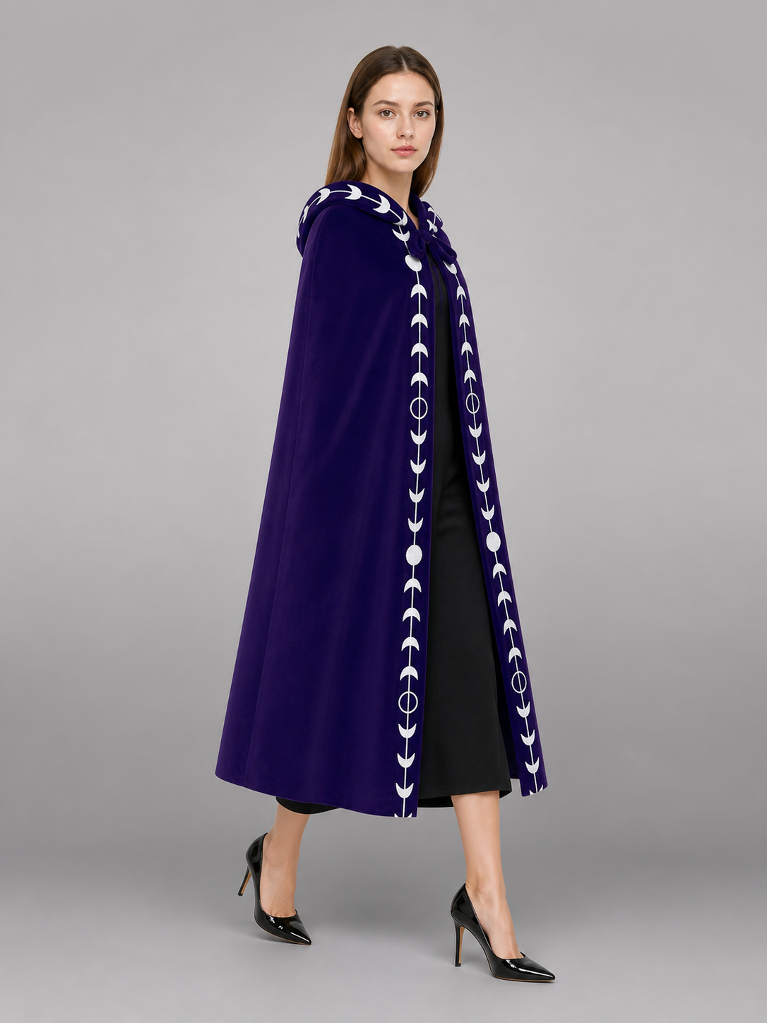 Purple Carnival Cloak with Hood