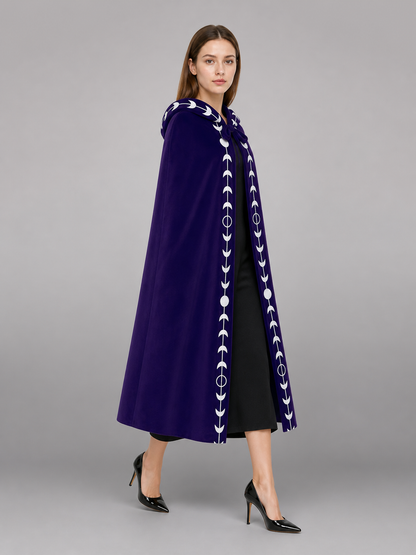 Purple Carnival Cloak with Hood