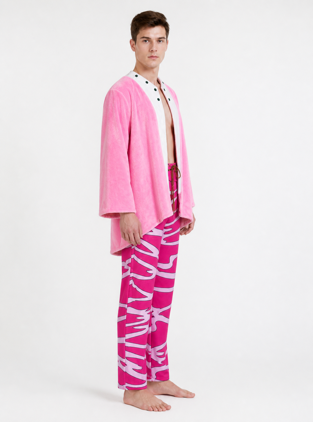 Doflamingo Cosplay Costume, Jacket, Pants, and Belt