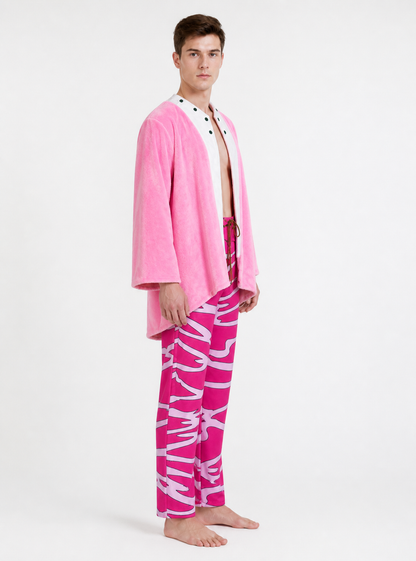 Doflamingo Cosplay Costume, Jacket, Pants, and Belt