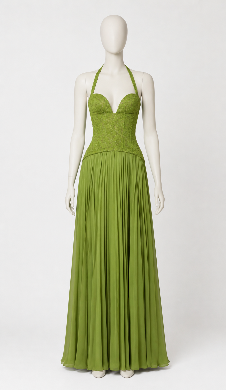 Maxi Dress with a Deep V-Neckline