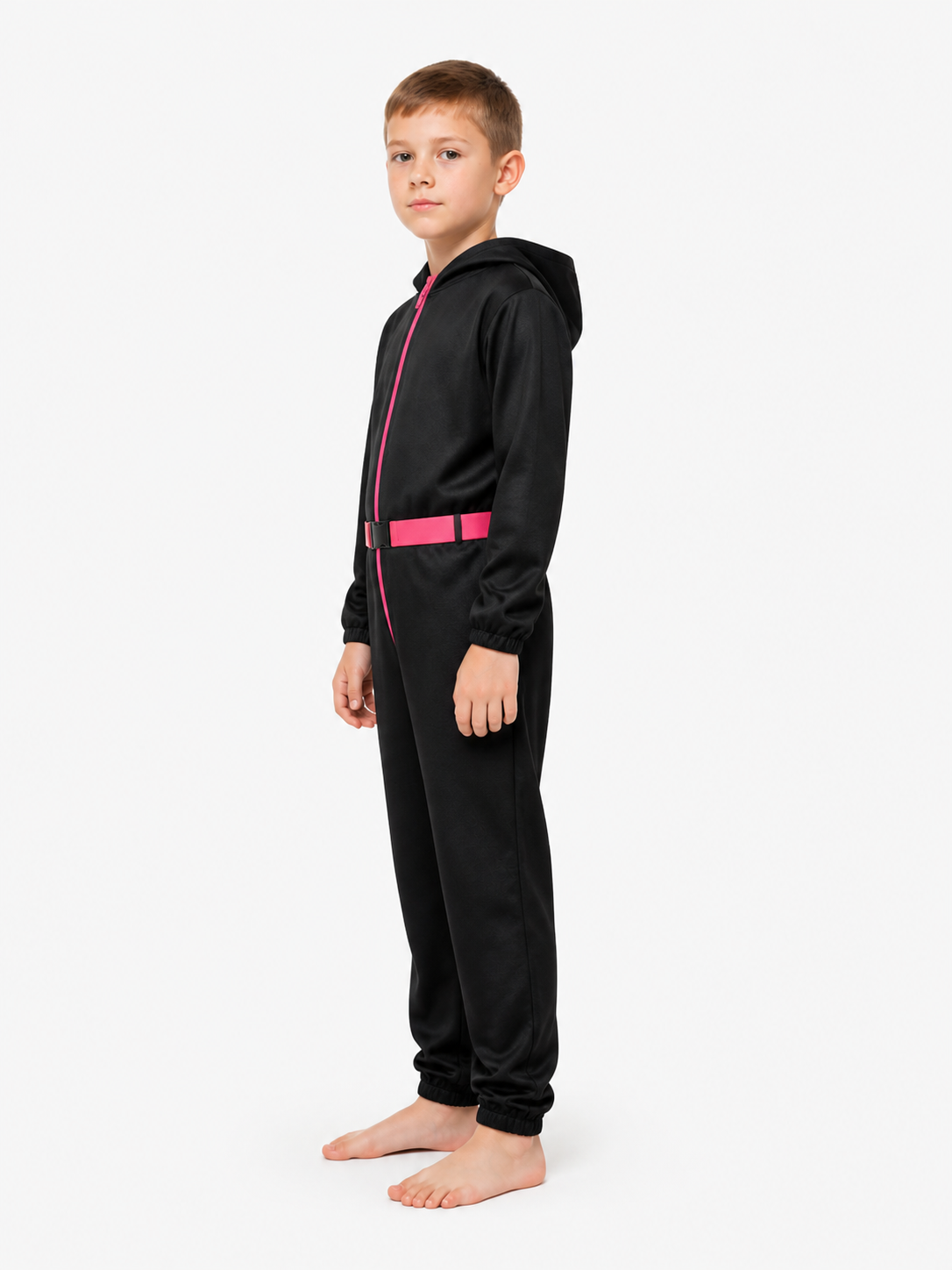 Black Dali Cosplay Jumpsuit from Money Heist side view