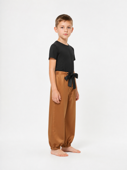 Anime Cosplay Costume Set: T-Shirt, Pants, and Belt side view