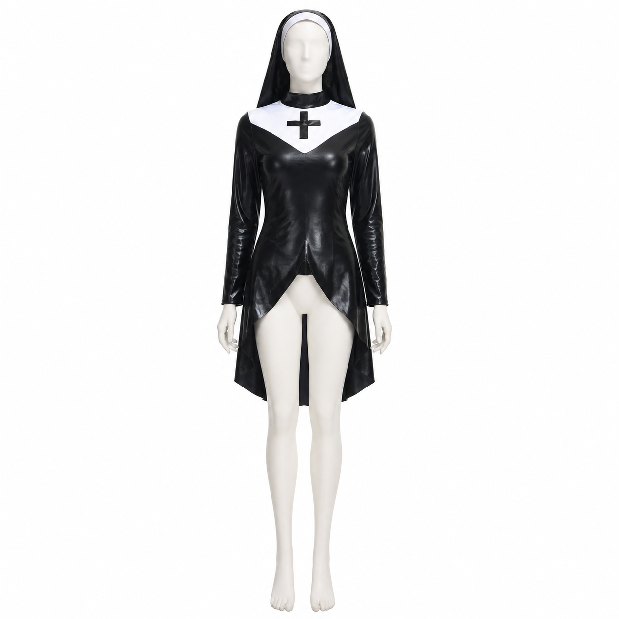 PU Punk Cross Halloween Costume side view