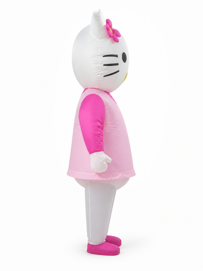 Inflatable Cat Jumpsuit Costume, One Size side view