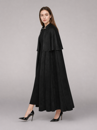 Black Gothic-Style Carnival Cloak