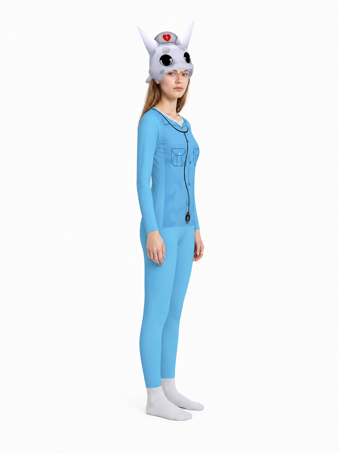 Animal Kigurumi Costume with Hood for Role-Playing side view