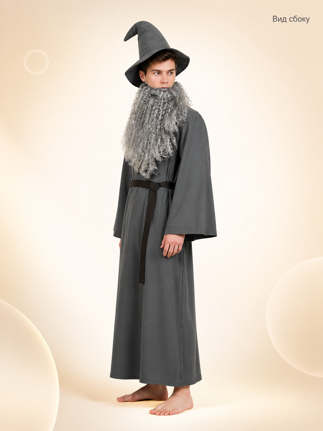 Wizard Costume: Robe, Hat, Beard