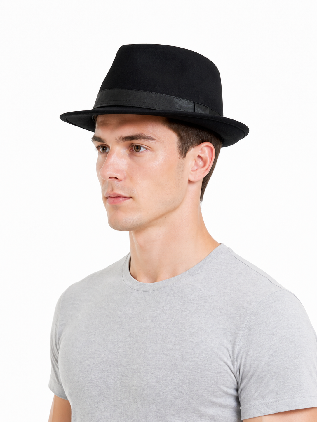 Carnival Fedora Hat with a Black Ribbon