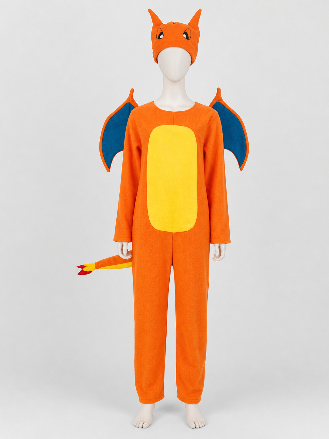 Charizard Cosplay Jumpsuit with Wings and Tail