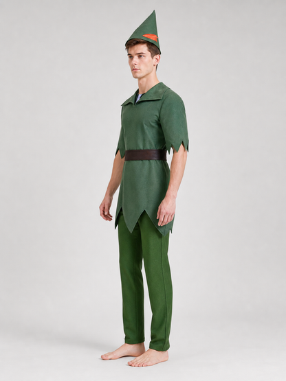Peter Pan Cosplay Costume with Hat and Belt