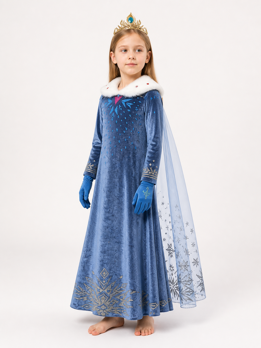 Snow Queen Costume for Halloween and Cosplay side view