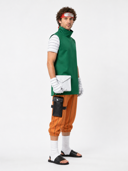 Rock Lee Cosplay Costume with Accessories side view