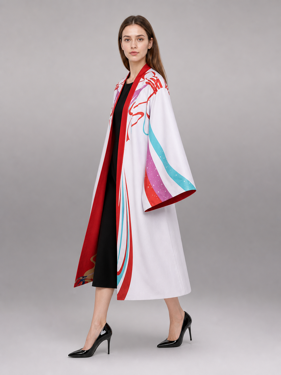 Colorful Carnival Cloak with Cosplay Print