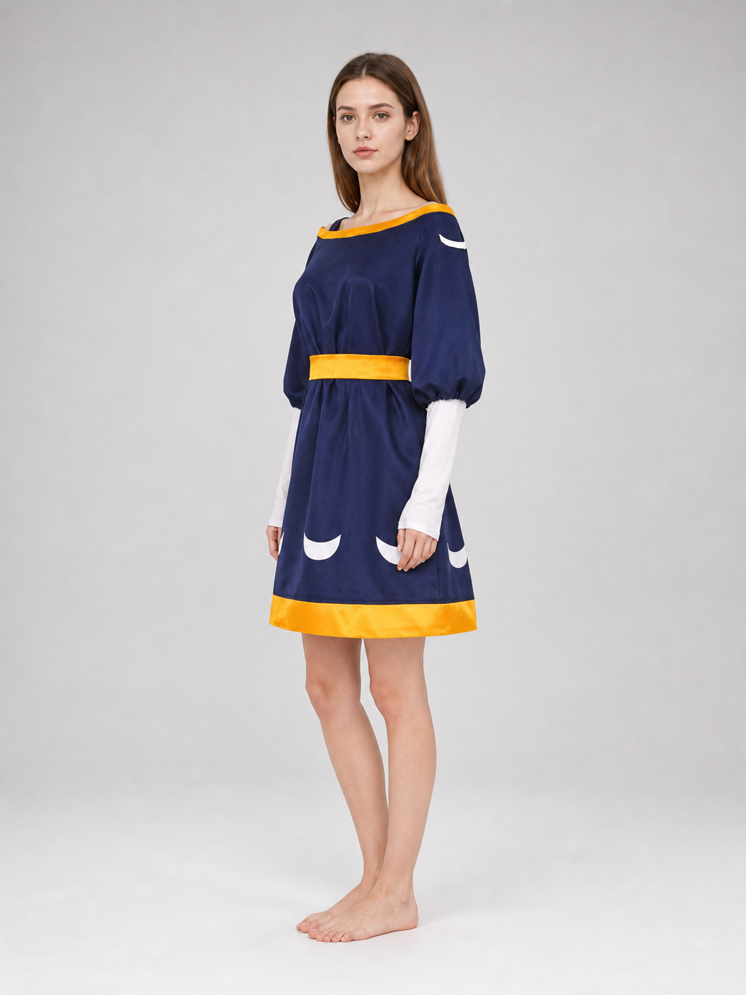 Amity cosplay costume: dress, skirt, belt, sleeves