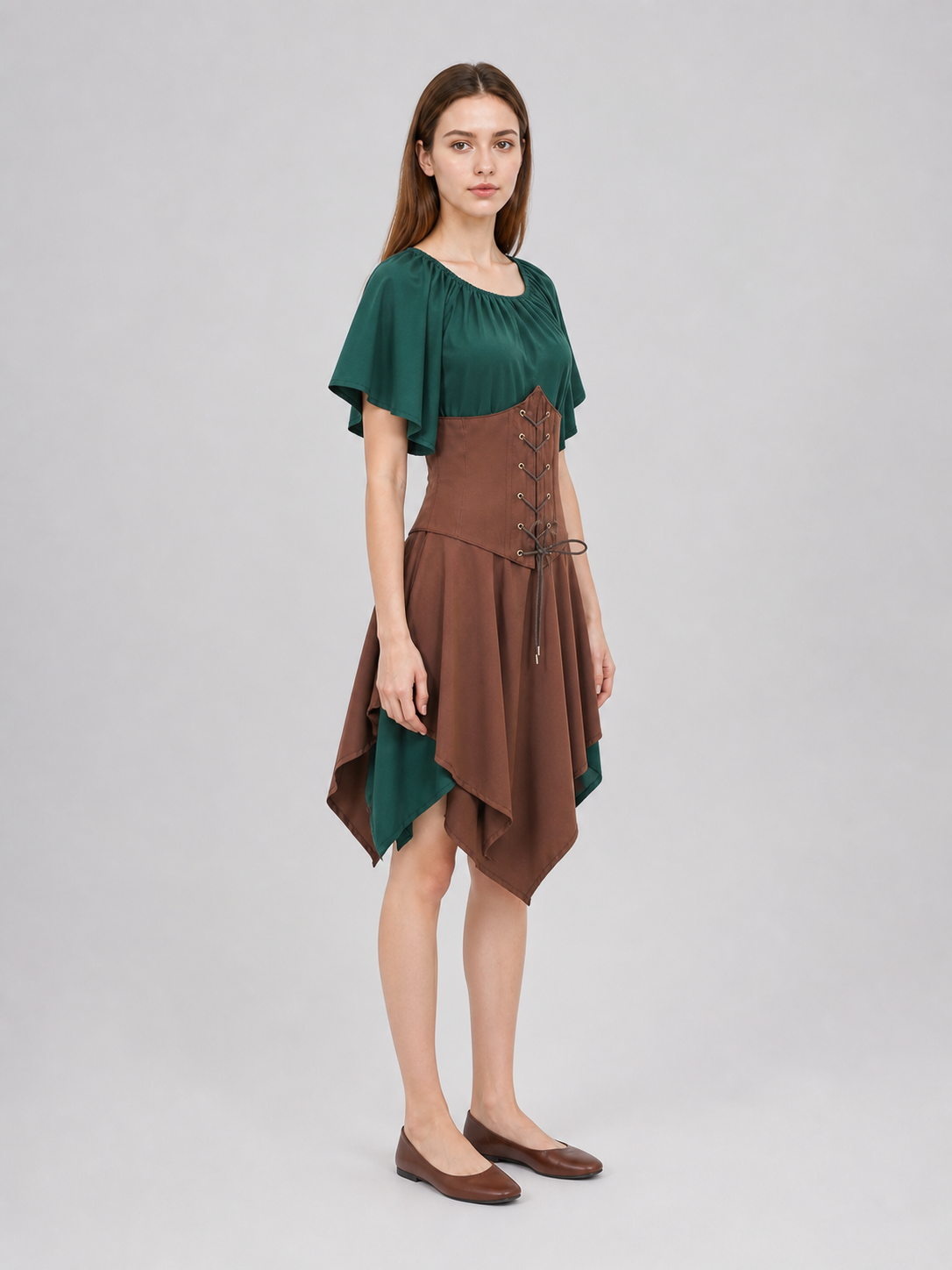 Medieval Renaissance-Style Costume Dress