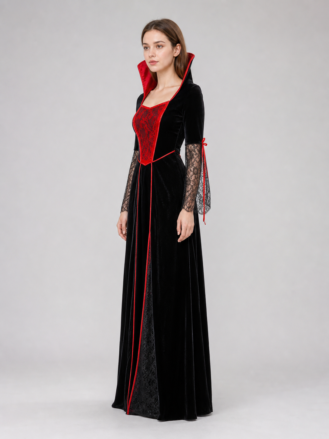 Gothic-Style Halloween Costume Dress