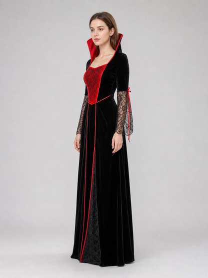 Gothic-Style Halloween Costume Dress