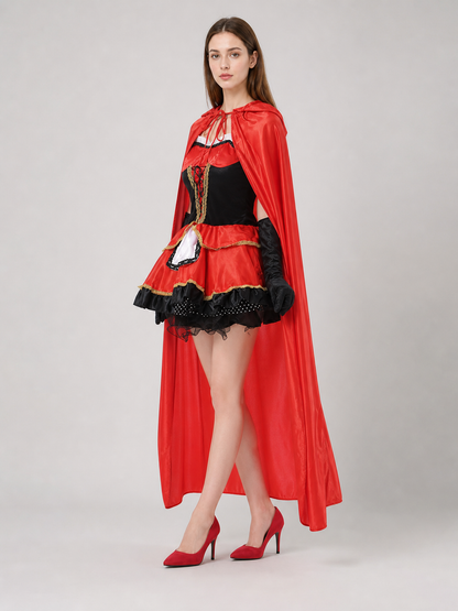 Little Red Riding Hood Carnival Costume with Cloak