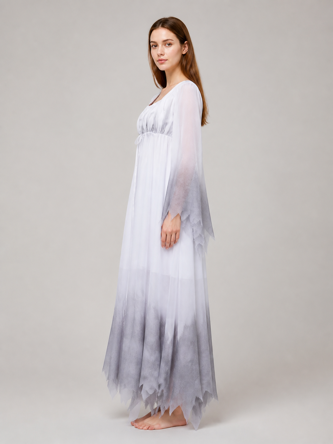 Halloween Dress with Wide Sleeves side view