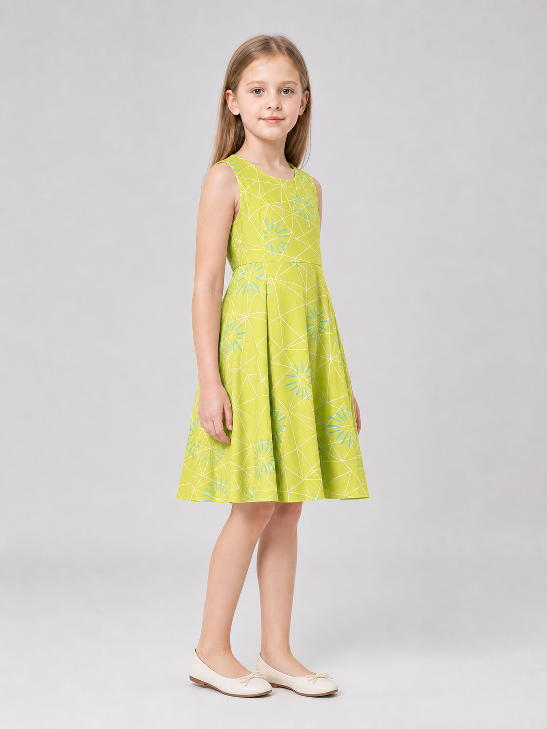 Inside Out 2 Cosplay Dress with Flared Skirt