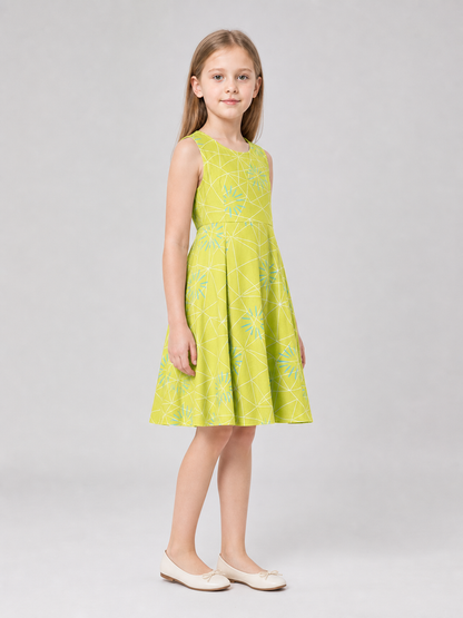 Inside Out 2 Cosplay Dress with Flared Skirt