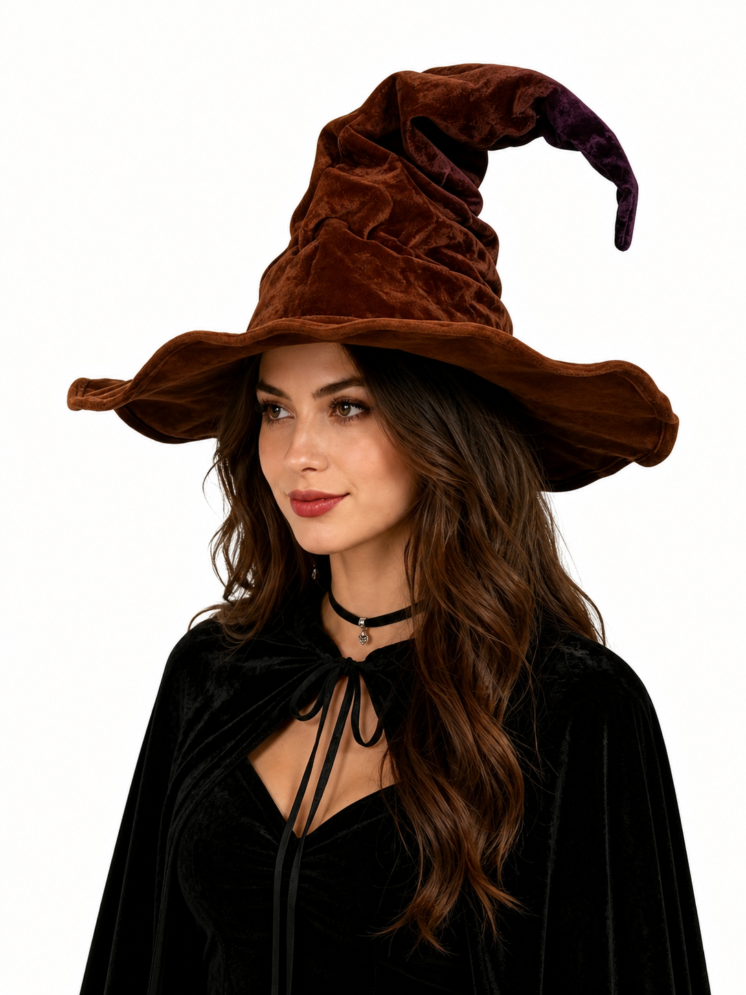 Wide-Brimmed Carnival Witch Hat