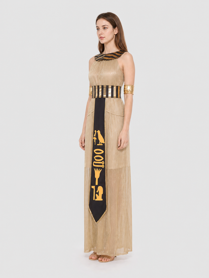 Egyptian-Style Carnival Costume with Cape