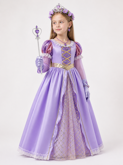 Halloween Princess Costume with Accessories side view