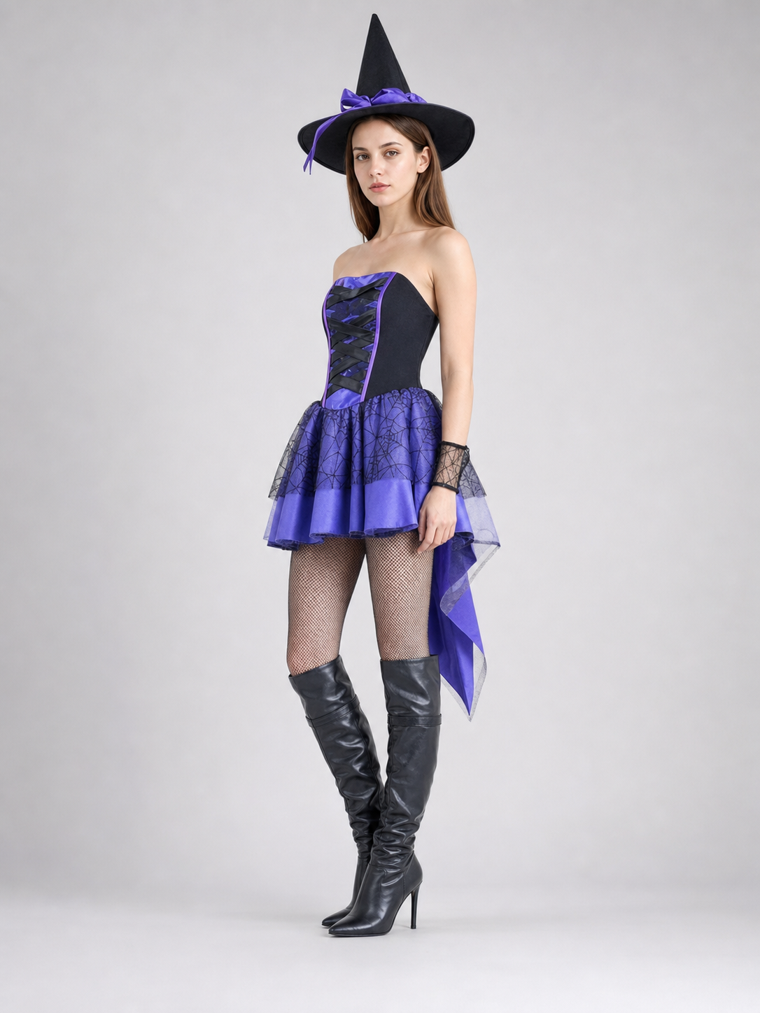 Halloween Costume with Hat and Full Skirt