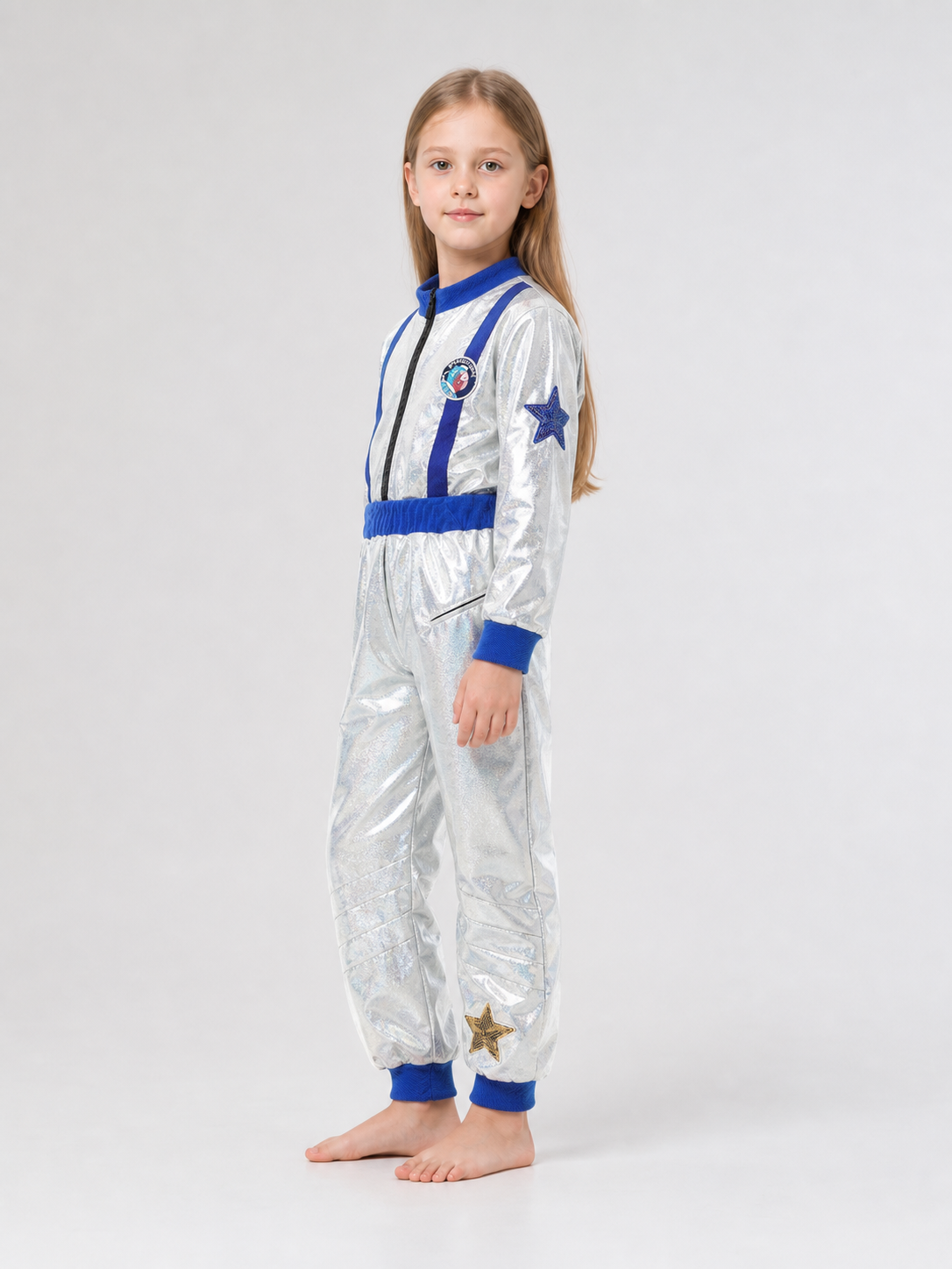 Silver Astronaut Costume for Halloween and the Stage