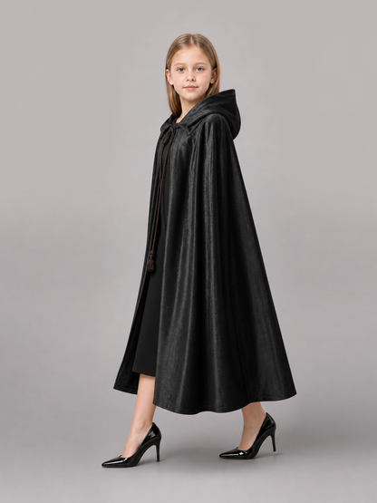 Black Hooded Costume Cape, Cosplay
