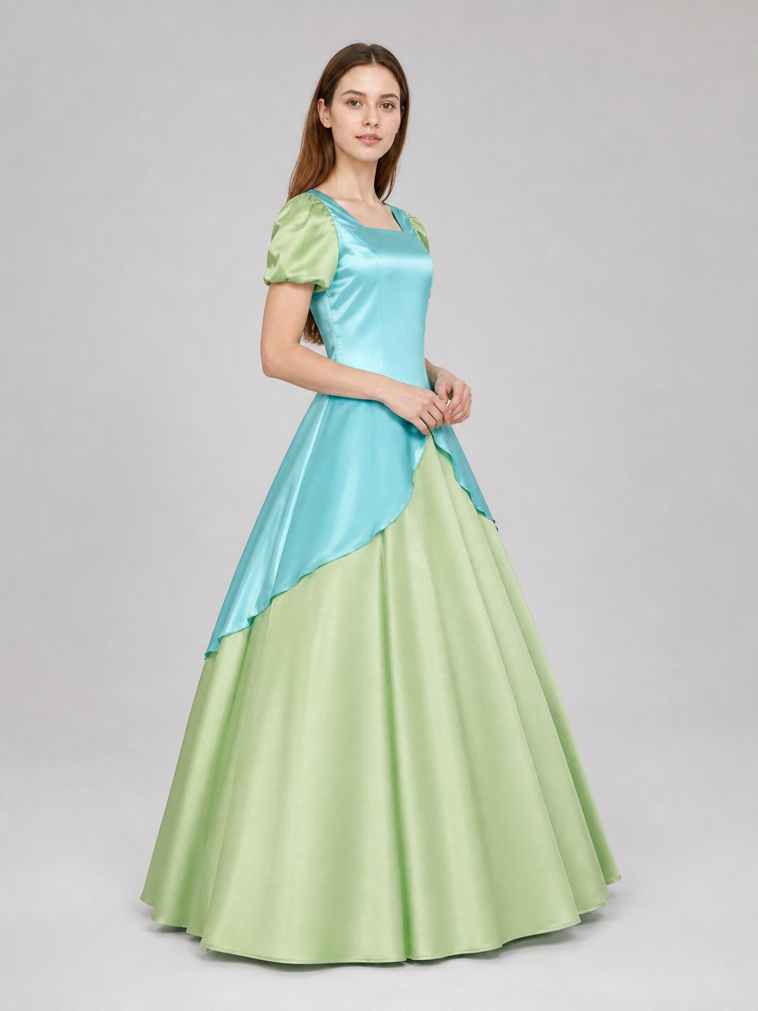Cinderella Cosplay Costume: Dress with Bow and Headband