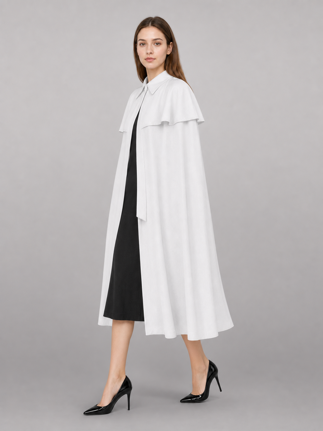 White Costume Cloak, Shirt Dress