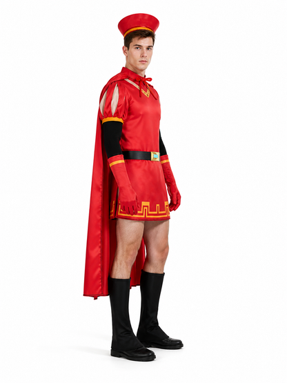 Farquaad Carnival Costume with Cape for Halloween side view
