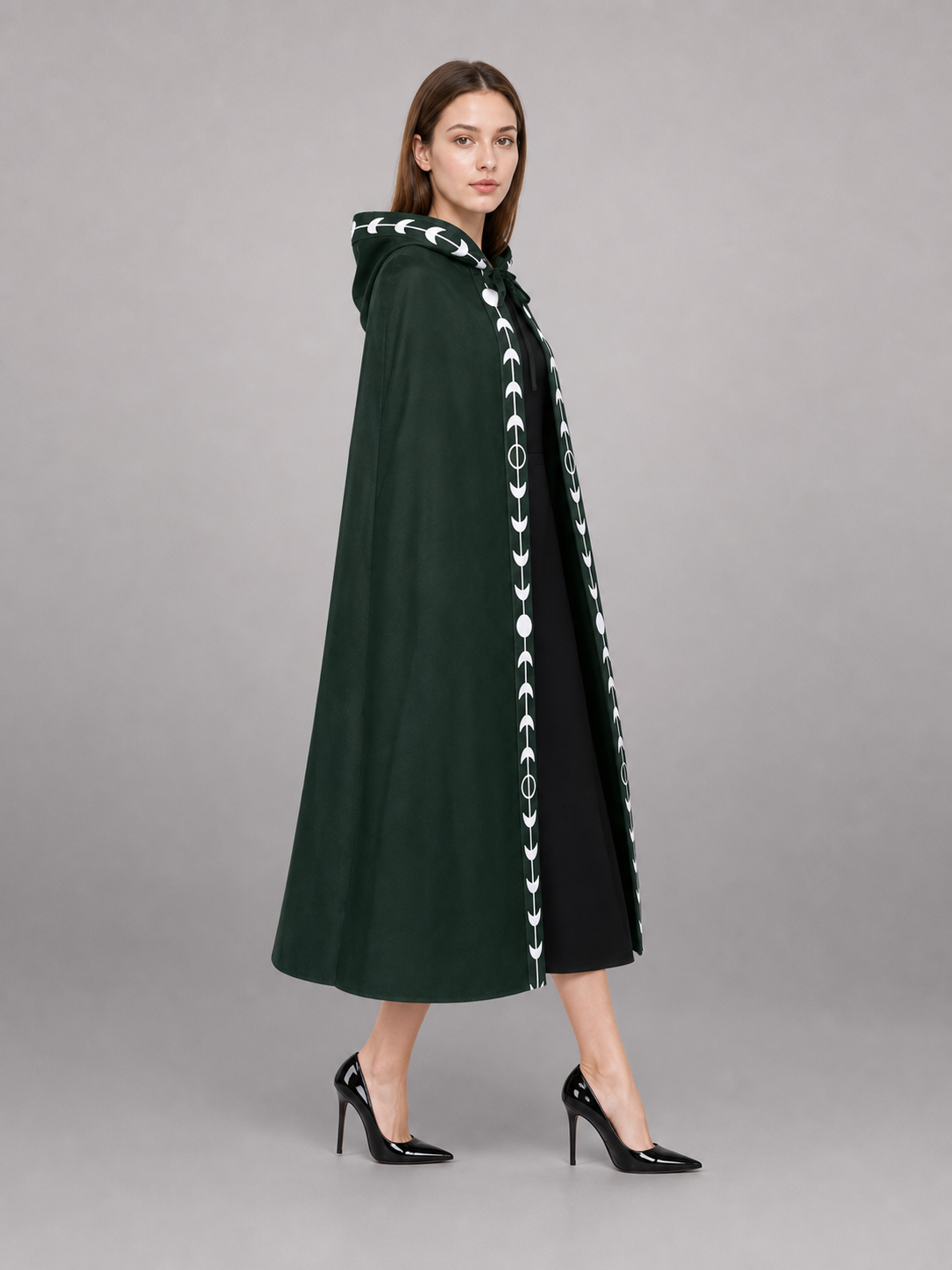 Green Carnival Hooded Cloak for Cosplay