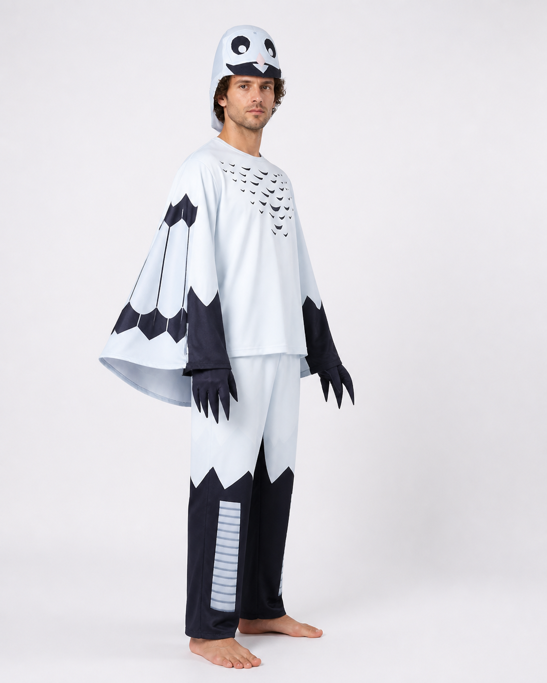 Owl Costume with Hood and Gloves