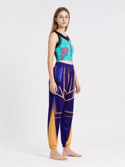Character Cosplay Costume, Top and Pants side view
