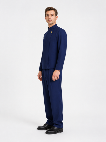 Jujutsu Kaisen Cosplay Uniform, Dark Blue side view