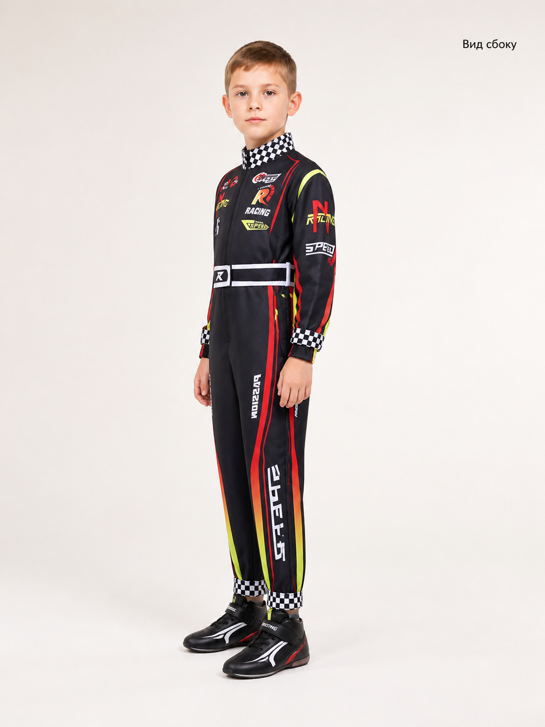 Racing Jumpsuit Cosplay Set with Belt side view