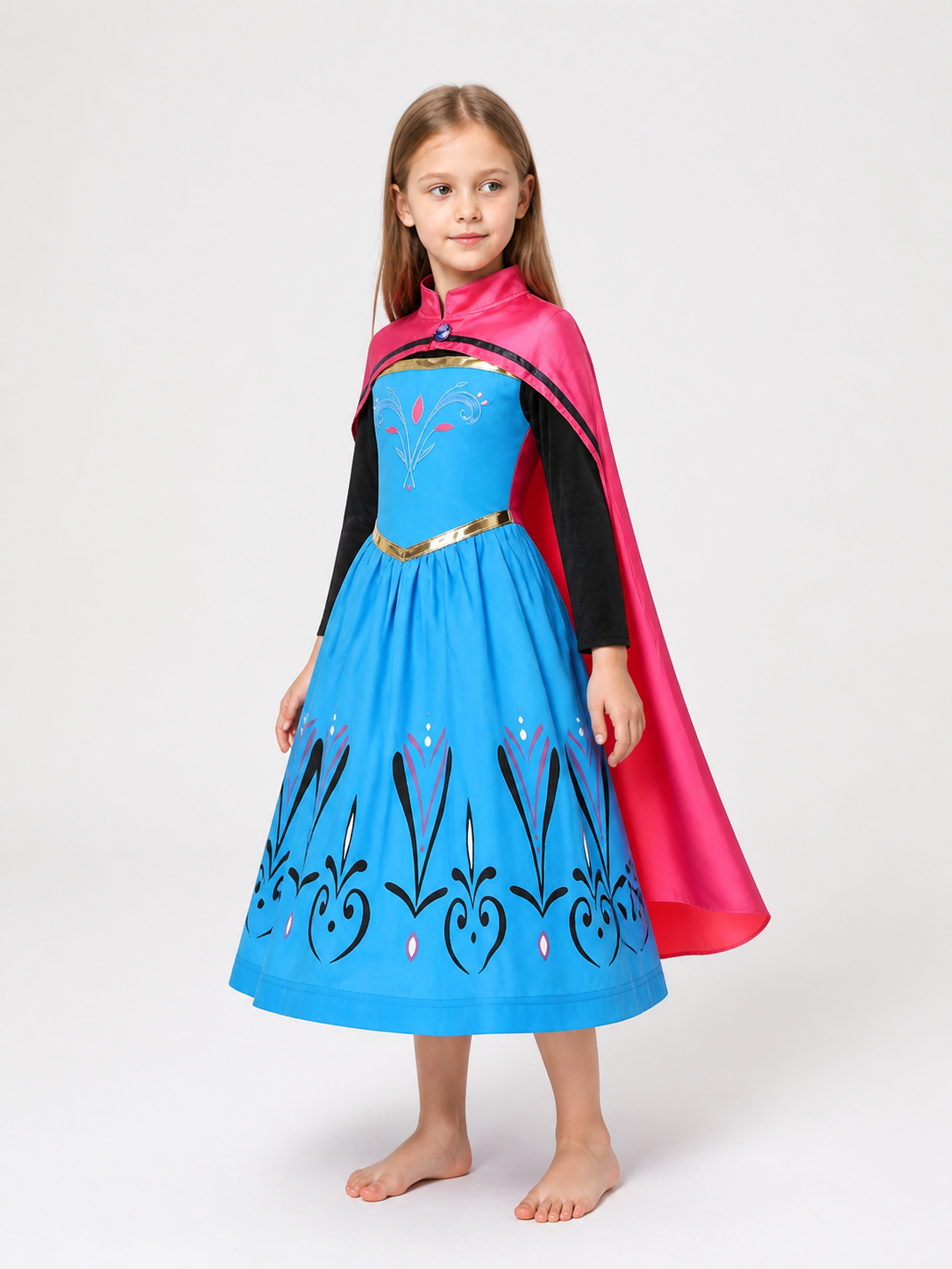 Pink and Blue Princess Costume for Halloween