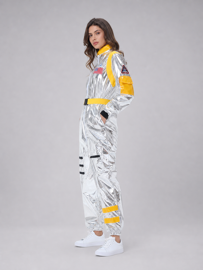 Silver Space Jumpsuit for Cosplay