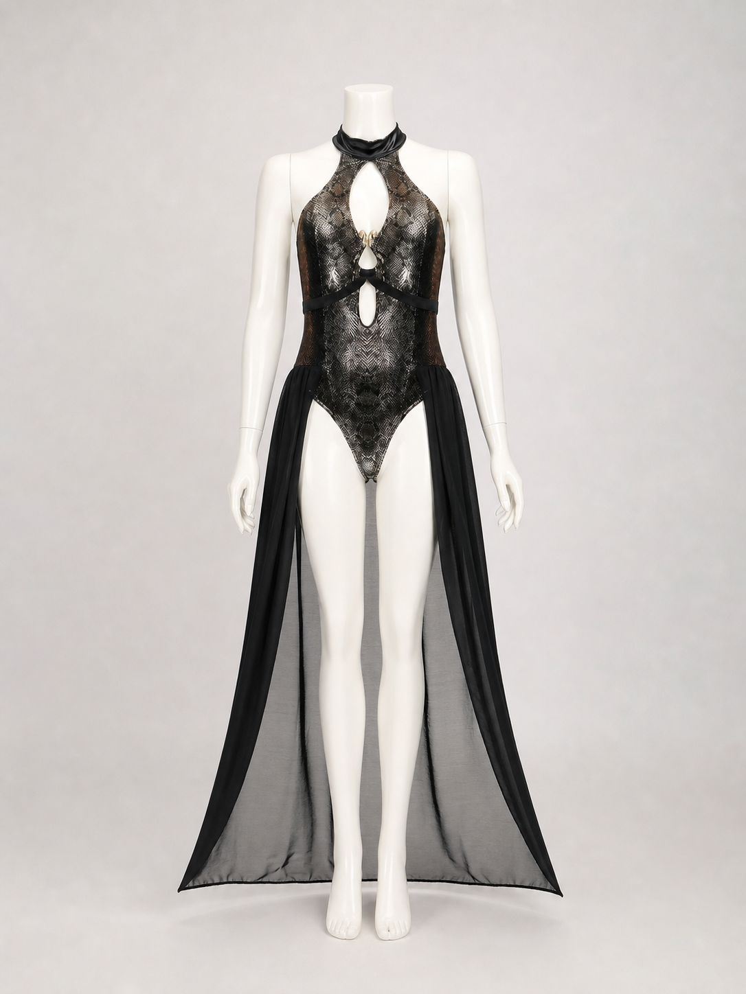 Gorgon Medusa Costume with Scaled Texture