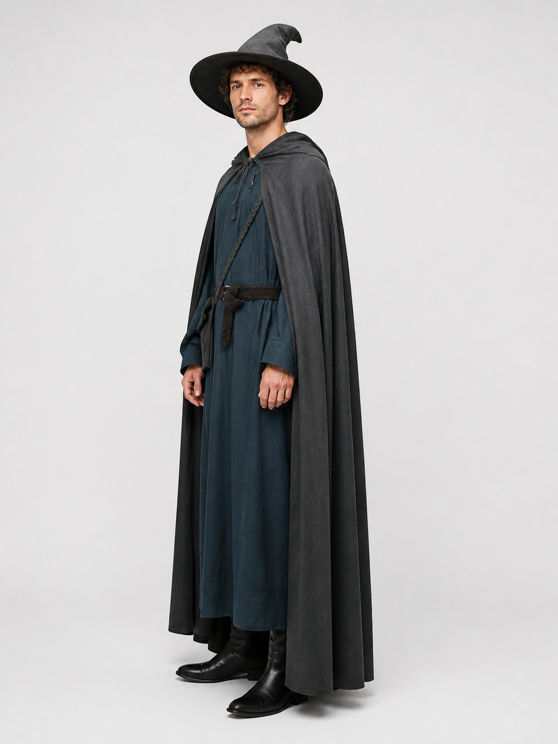 Gandalf Costume with Cloak, Hat, and Belt