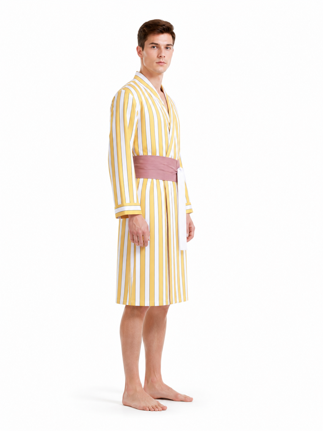 Sanji Wano Cosplay Costume with Striped Jacket side view